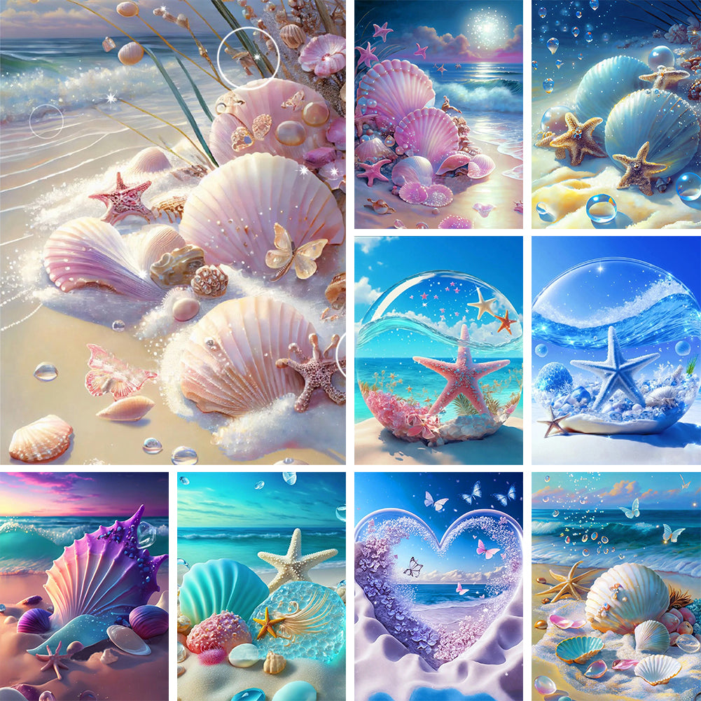 Diamond Painting - Full Round - beach scenery (30*40CM)