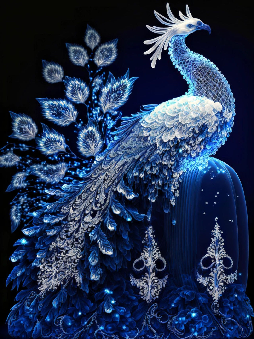 AB Diamond Painting - Full Round - Peacock (40*55cm)