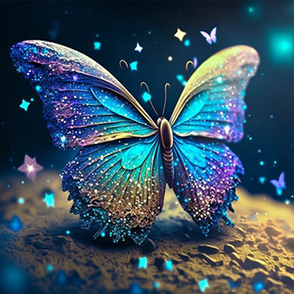 Diamond Painting - Full Round - glorious butterfly (30*30CM)