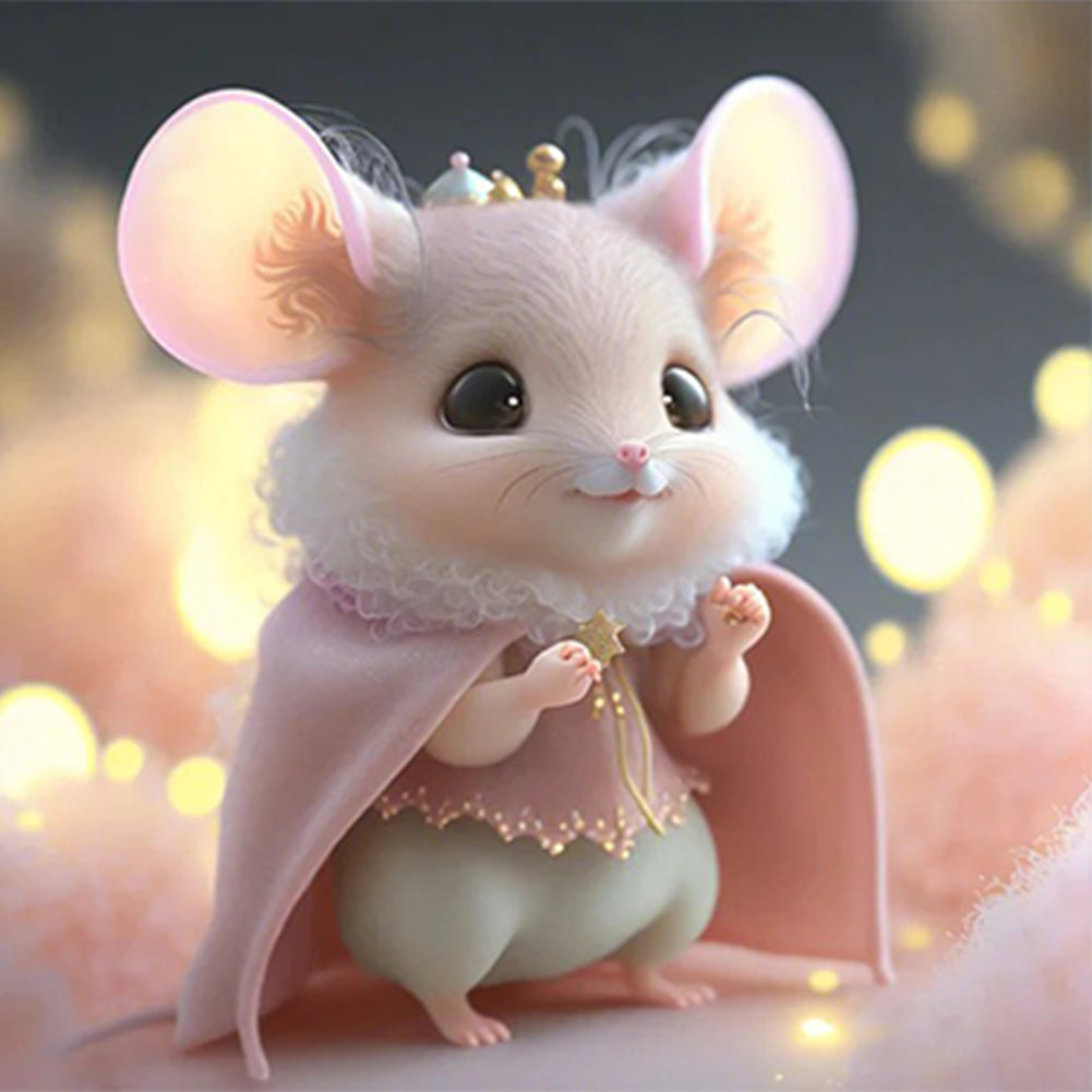 Diamond Painting - Full Round - cute little mouse (30*30CM)