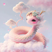 Load image into Gallery viewer, Diamond Painting - Full Round - pink snake (30*30CM)
