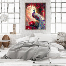 Load image into Gallery viewer, Diamond Painting - Full Round - gorgeous peacock (30*40CM)
