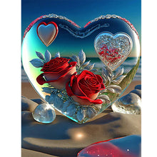 Load image into Gallery viewer, Diamond Painting - Full Round - beach heart (30*40CM)
