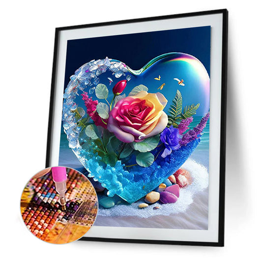 Diamond Painting - Full Round - beach heart (30*40CM)