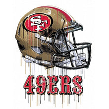 Load image into Gallery viewer, Diamond Painting - Full Round - san francisco 49ers football team (30*30CM)
