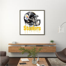 Load image into Gallery viewer, Diamond Painting - Full Round - pittsburgh steelers football team (30*30CM)
