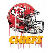 Load image into Gallery viewer, Diamond Painting - Full Round - kansas city chiefs football team (30*30CM)
