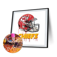 Load image into Gallery viewer, Diamond Painting - Full Round - kansas city chiefs football team (30*30CM)
