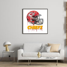 Load image into Gallery viewer, Diamond Painting - Full Round - kansas city chiefs football team (30*30CM)
