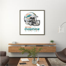 Load image into Gallery viewer, Diamond Painting - Full Round - miami dolphins football team (30*30CM)
