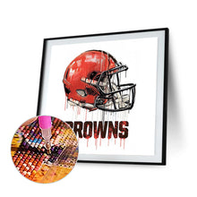 Load image into Gallery viewer, Diamond Painting - Full Round - cleveland browns football team (30*30CM)
