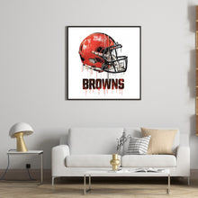 Load image into Gallery viewer, Diamond Painting - Full Round - cleveland browns football team (30*30CM)
