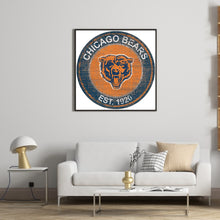 Load image into Gallery viewer, Diamond Painting - Full Round - chicago bears football team (30*30CM)
