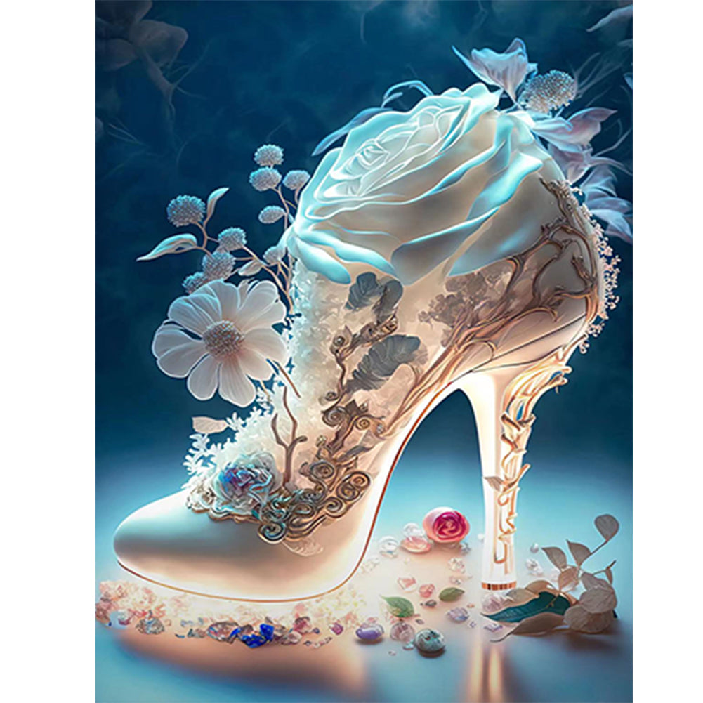 Diamond Painting - Full Round - fantasy crystal high heels (30*40CM)