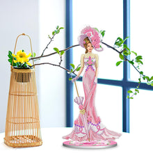 Load image into Gallery viewer, DIY Crystal Diamond Ornament Single Sided Elegant Lady Home Decor (HJBJP03)
