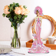 Load image into Gallery viewer, DIY Crystal Diamond Ornament Single Sided Elegant Lady Home Decor (HJBJP03)
