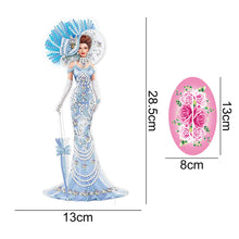 Load image into Gallery viewer, DIY Crystal Diamond Ornament Single Sided Elegant Lady Home Decor (HJBJP06)
