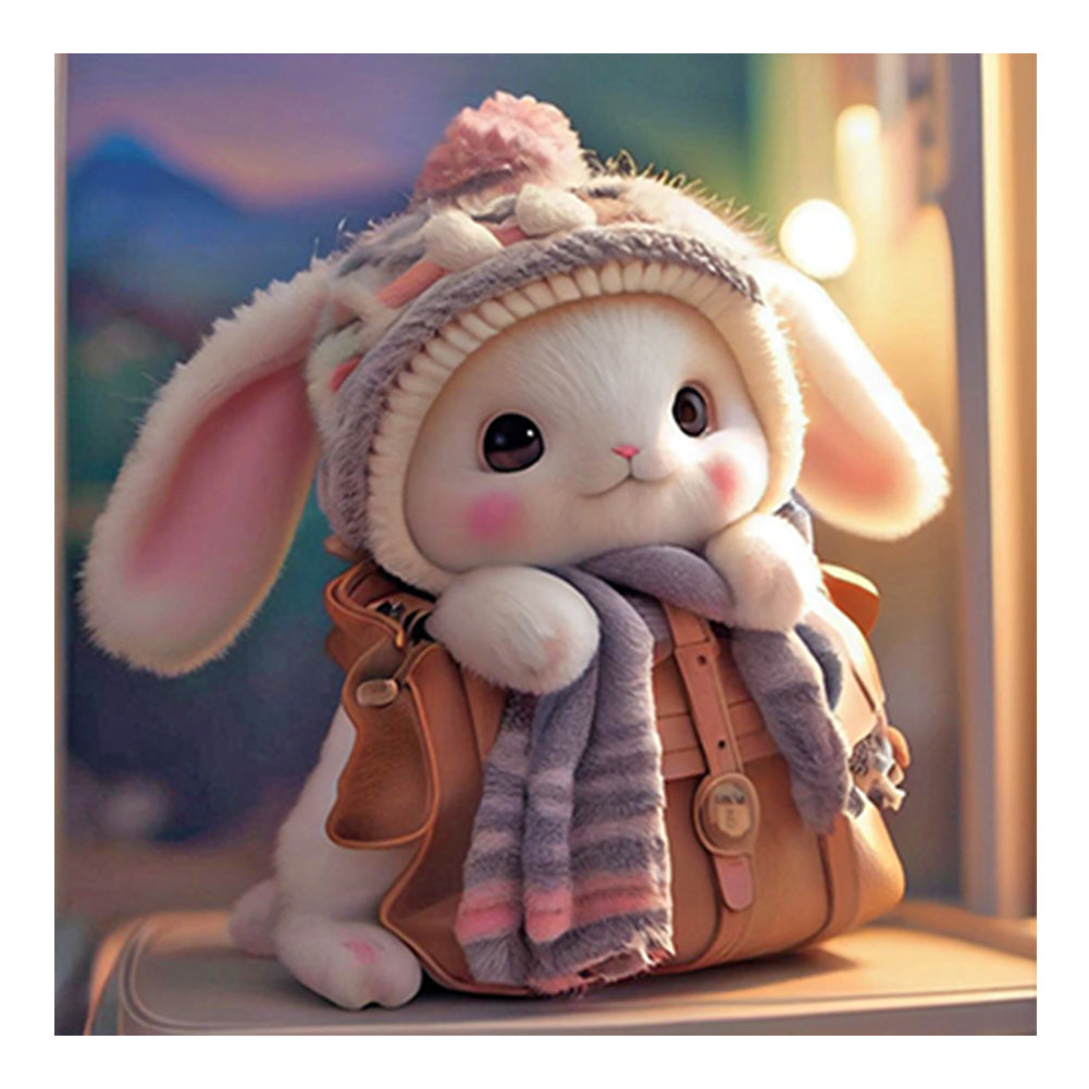 Diamond Painting - Full Round - cute bunny (30*30CM)