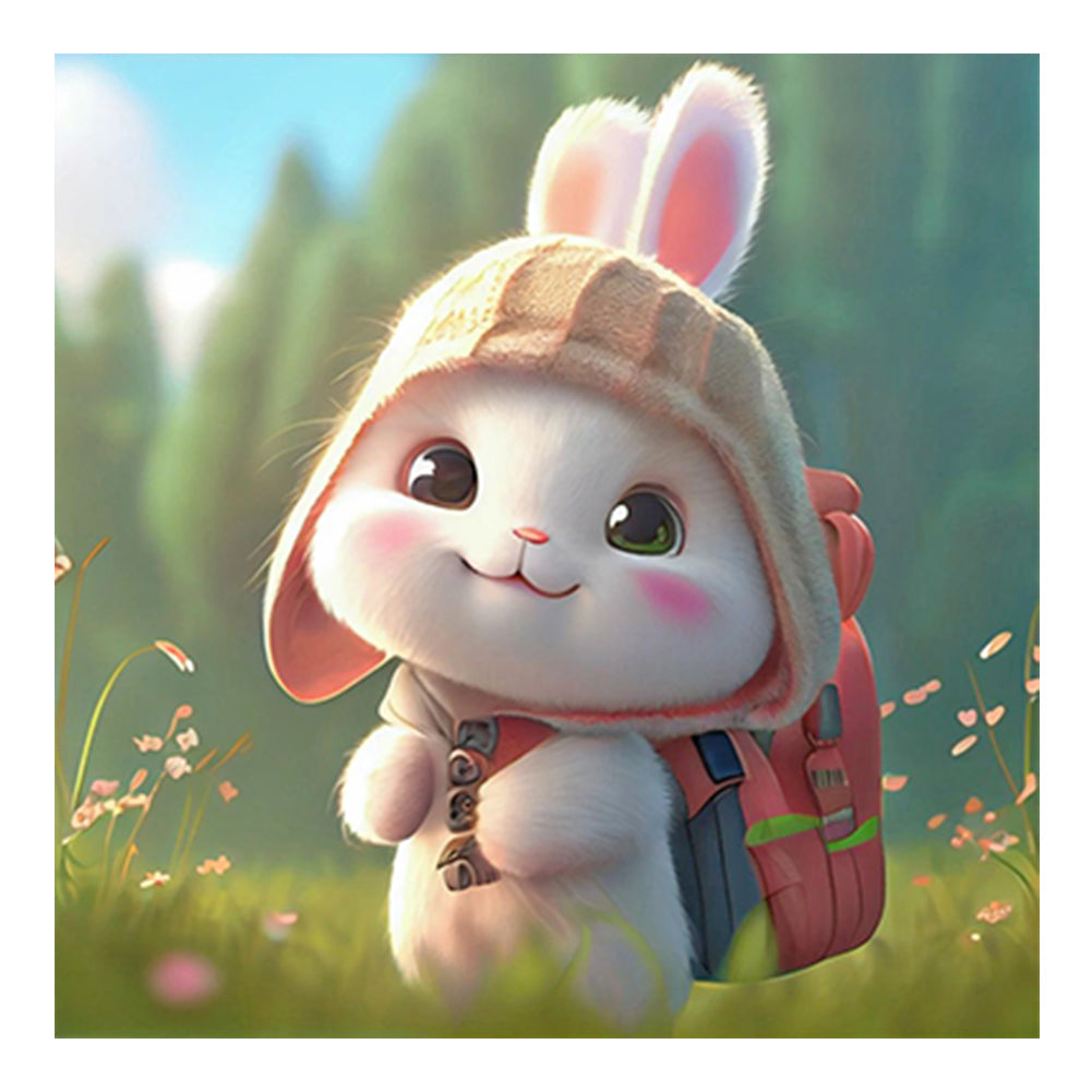 Diamond Painting - Full Round - cute bunny (30*30CM)