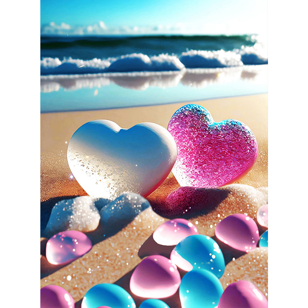 Diamond Painting - Full Round - beach rainbow stone (30*40CM)