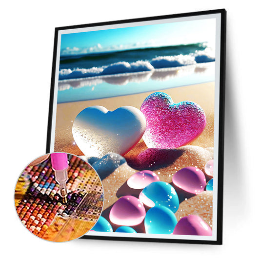 Diamond Painting - Full Round - beach rainbow stone (30*40CM)
