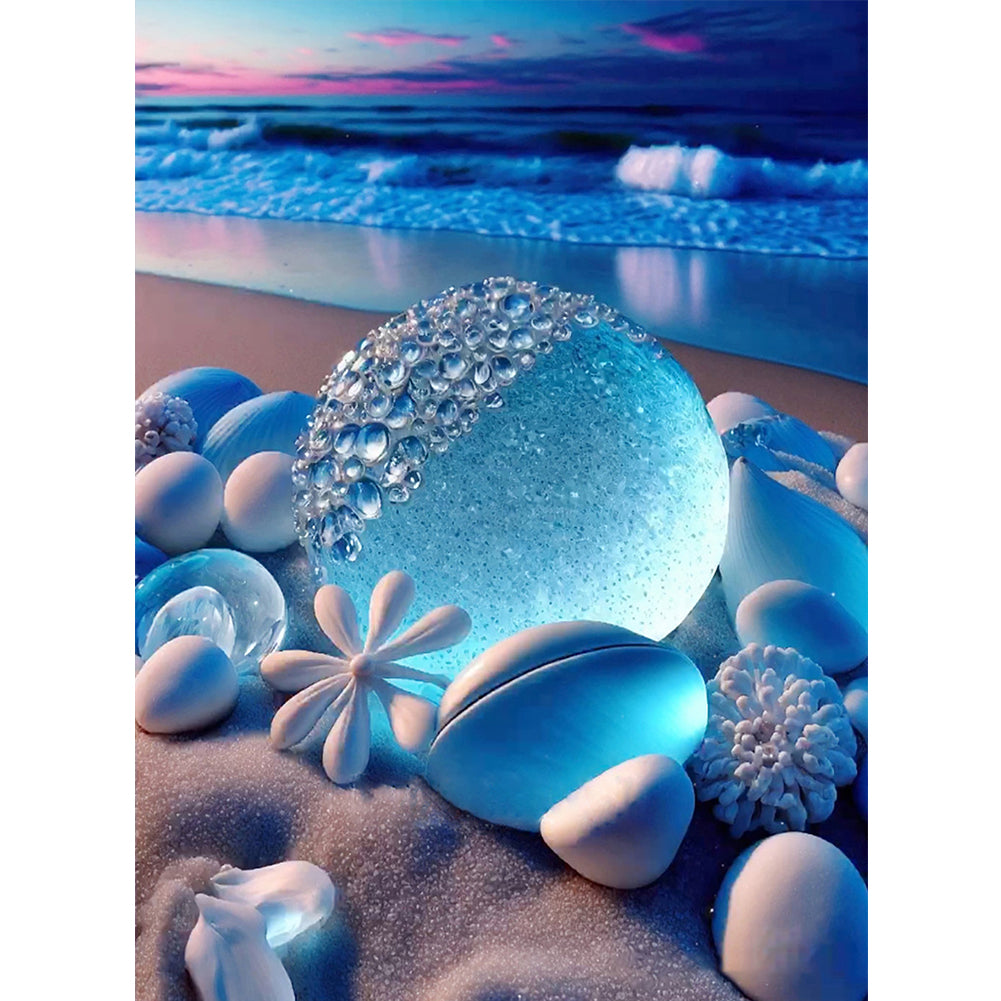 Diamond Painting - Full Round - beach rainbow stone (30*40CM)