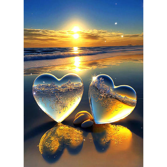 Diamond Painting - Full Round - beach rainbow stone (30*40CM)