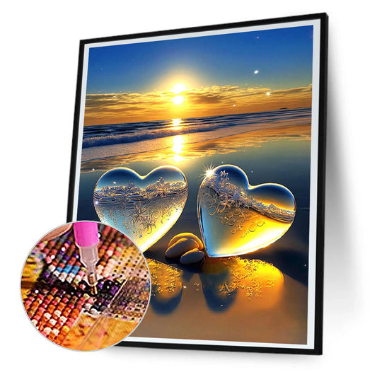 Diamond Painting - Full Round - beach rainbow stone (30*40CM)