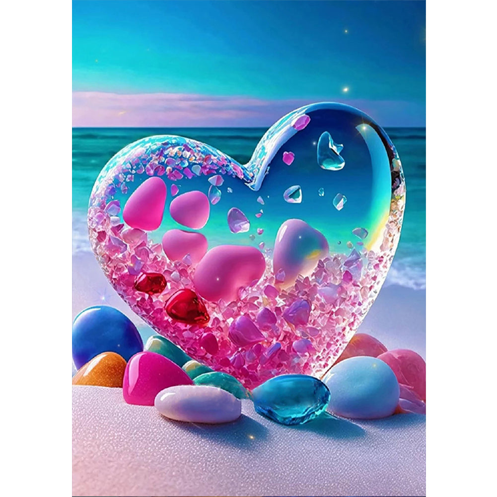 Diamond Painting - Full Round - beach rainbow stone (30*40CM)
