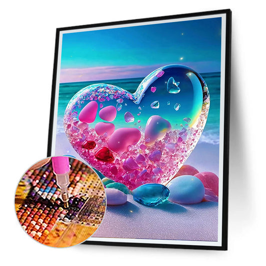 Diamond Painting - Full Round - beach rainbow stone (30*40CM)