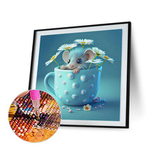 Load image into Gallery viewer, Diamond Painting - Full Round - Light Blue Potted Zodiac Rat (30*30CM)
