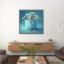 Load image into Gallery viewer, Diamond Painting - Full Round - Light Blue Potted Zodiac Rat (30*30CM)
