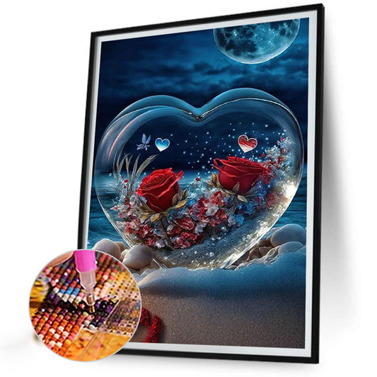 Diamond Painting - Full Round - beach love rose (30*40CM)