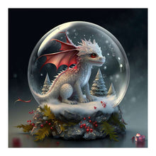 Load image into Gallery viewer, Diamond Painting - Full Round - 12 Zodiac Crystal Ball Dragon (30*30CM)
