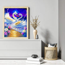 Load image into Gallery viewer, Diamond Painting - Full Round - romantic fantasy swan (30*40CM)

