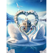 Load image into Gallery viewer, Diamond Painting - Full Round - romantic fantasy swan (30*40CM)
