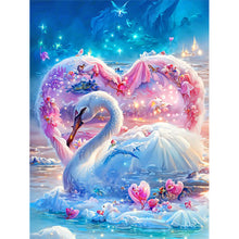 Load image into Gallery viewer, Diamond Painting - Full Round - romantic fantasy swan (30*40CM)
