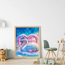 Load image into Gallery viewer, Diamond Painting - Full Round - romantic fantasy swan (30*40CM)

