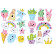 Load image into Gallery viewer, 2pcs Crystal Diamond Sticker Cute DIY for Kids Adult Gift Rewards (BT175)
