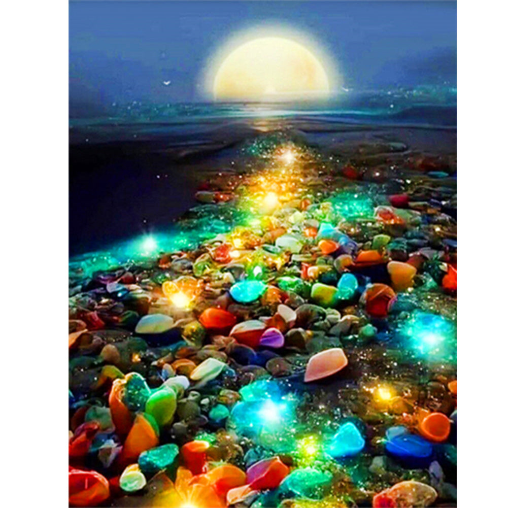 Diamond Painting - Full Round - rainbow beach (30*40CM)