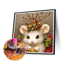 Load image into Gallery viewer, Diamond Painting - Full Round - white mouse (30*30CM)
