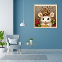 Load image into Gallery viewer, Diamond Painting - Full Round - white mouse (30*30CM)
