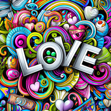 Load image into Gallery viewer, Diamond Painting - Full Round - full of love (30*30CM)
