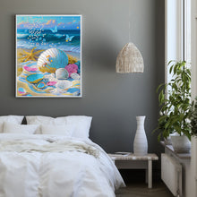 Load image into Gallery viewer, Diamond Painting - Partial Special Shaped - dreamy seaside beach shells (30*40CM)
