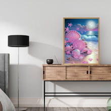 Load image into Gallery viewer, Diamond Painting - Partial Special Shaped - dreamy seaside beach shells (30*40CM)
