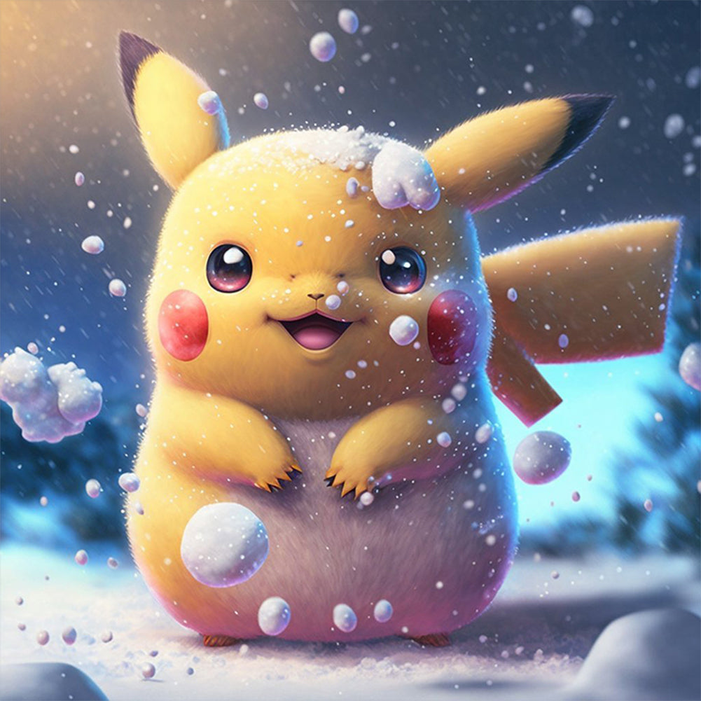 Diamond Painting - Full Round - pikachu (30*30CM)