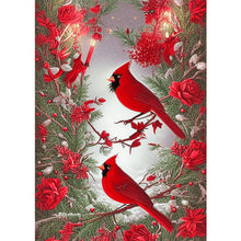 Load image into Gallery viewer, Diamond Painting - Full Square - cardinal bird (30*40CM)
