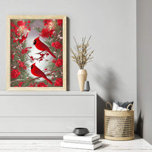 Load image into Gallery viewer, Diamond Painting - Full Square - cardinal bird (30*40CM)
