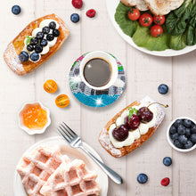 Load image into Gallery viewer, 6/8pcs Anti Slip Coasters with Holder DIY for Tabletop Protection (BD013)
