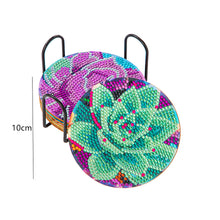 Load image into Gallery viewer, 6/8pcs Anti Slip Coasters with Holder DIY for Tabletop Protection (BD016)
